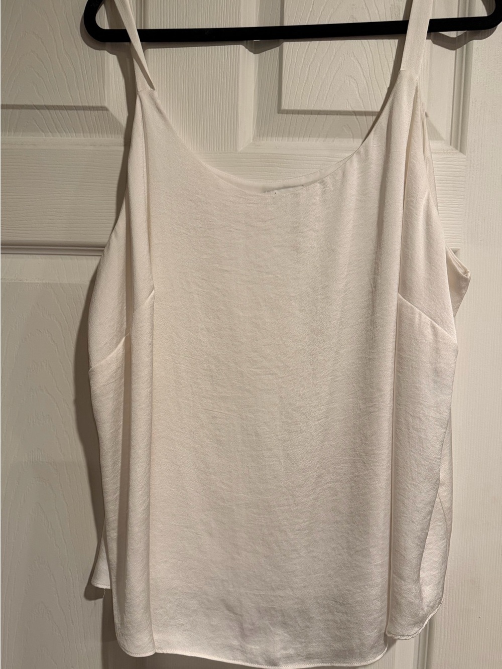 Bar III Cream/White Spaghetti Strap Camisole